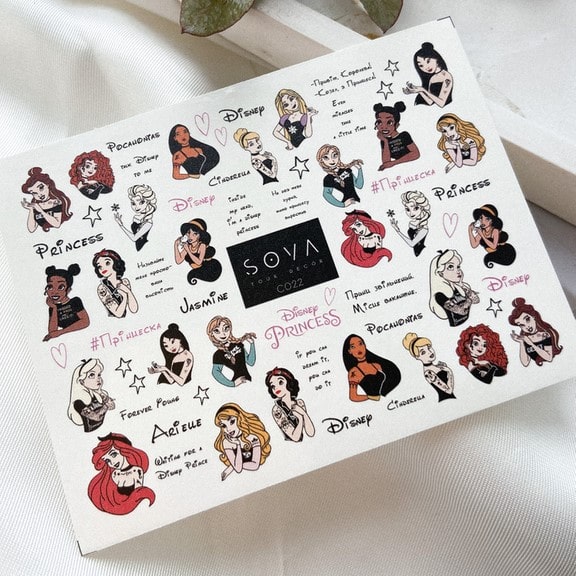 SOVA Nail sticker (Water Decals) C022