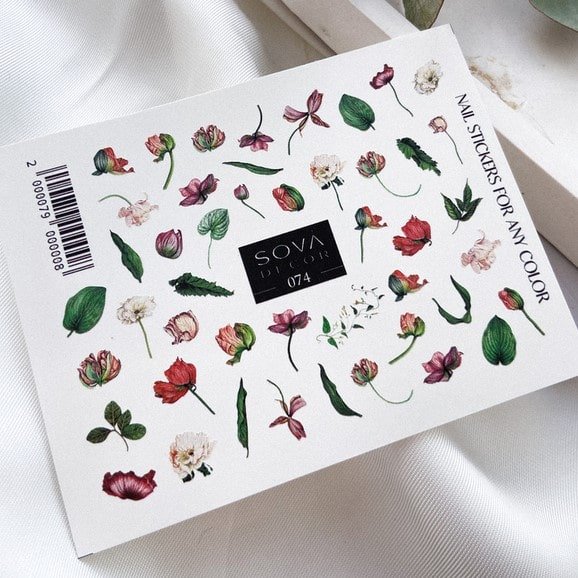 SOVA Nail sticker (Water Decals) C074 - Level Up Beauty Supply