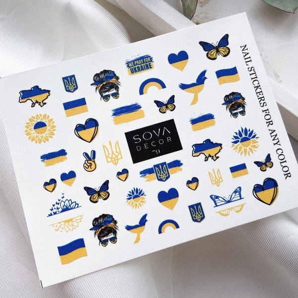 SOVA Nail sticker (Water Decals) C079 - Level Up Beauty Supply