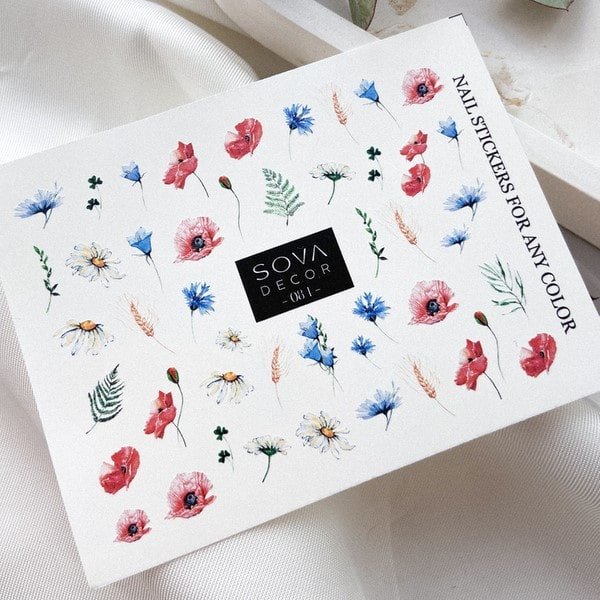 SOVA Nail sticker (Water Decals) C084 - Level Up Beauty Supply