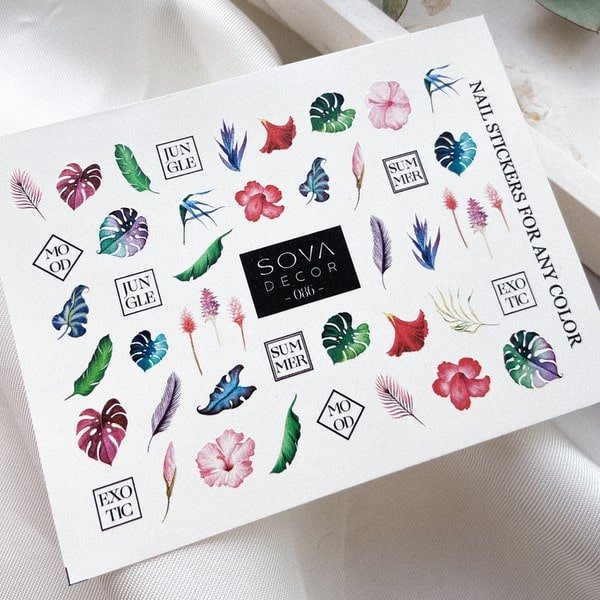 SOVA Nail sticker (Water Decals) C086 - Level Up Beauty Supply