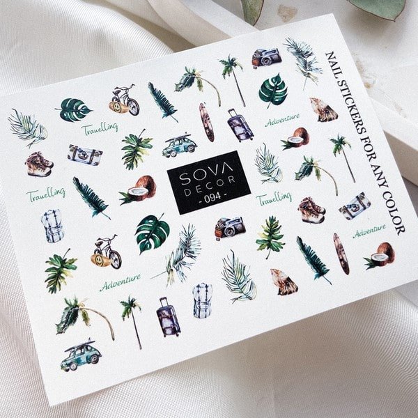SOVA Nail sticker (Water Decals) C094 - Level Up Beauty Supply