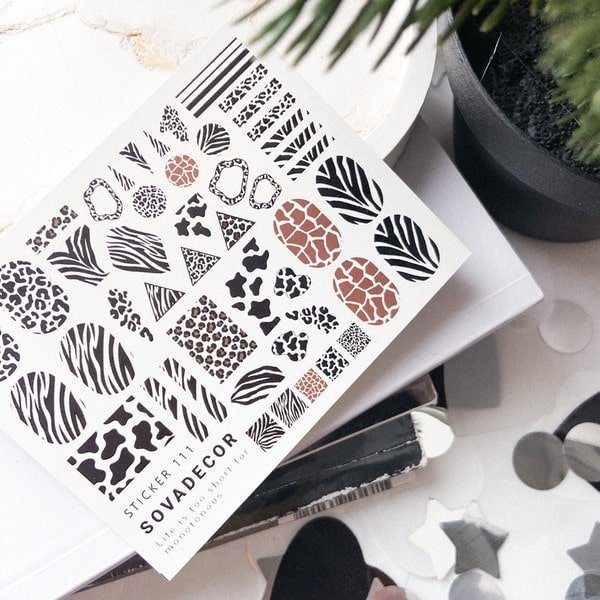 SOVA Nail sticker (Water Decals) C111 - Level Up Beauty Supply