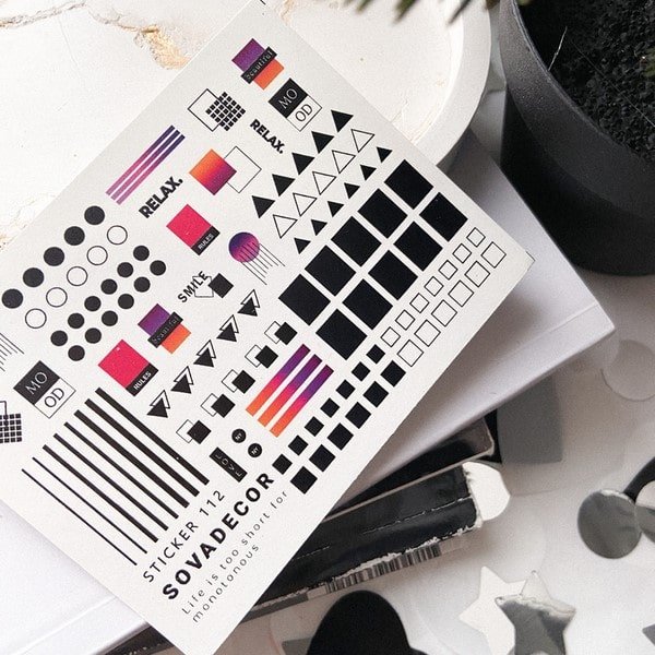SOVA Nail sticker (Water Decals) C112 - Level Up Beauty Supply