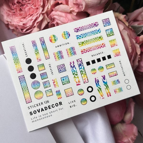 SOVA Nail sticker (Water Decals) C126