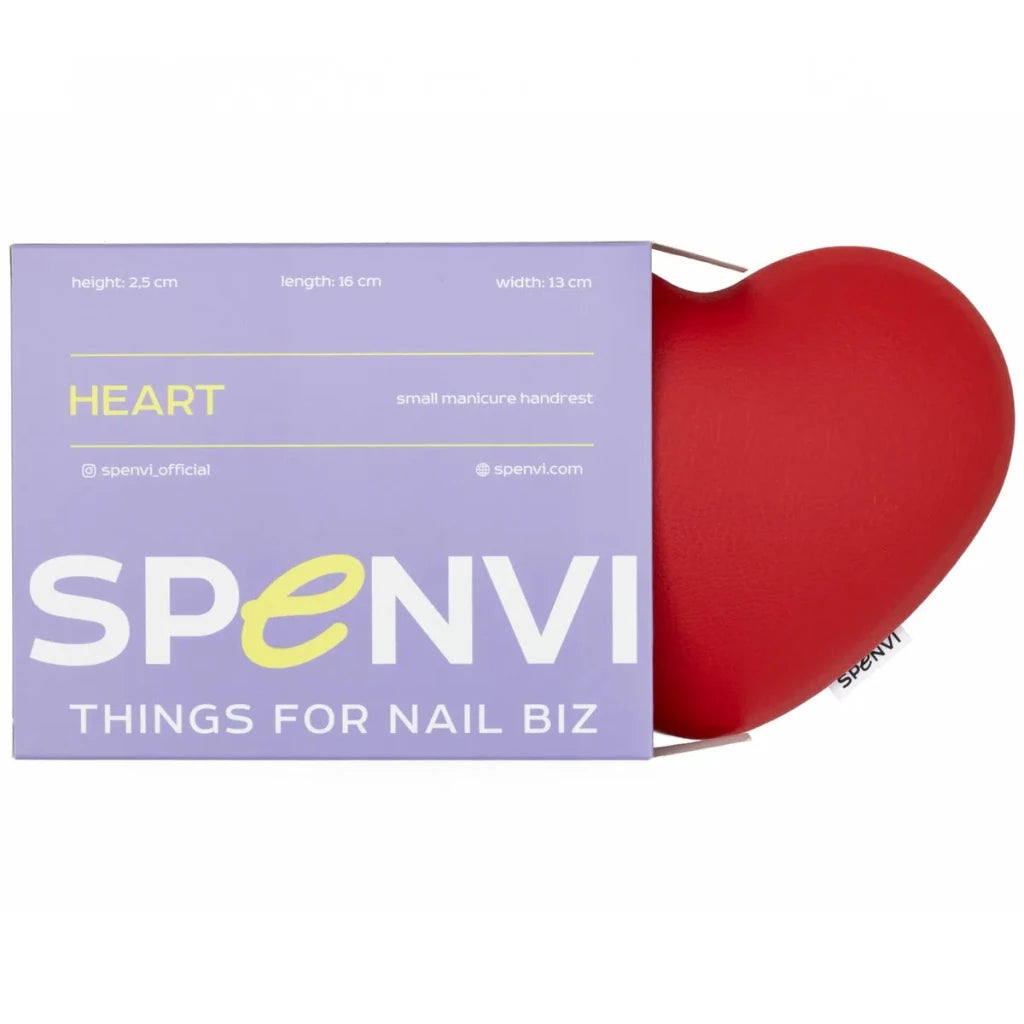 SPENVI Manicure Elbow Rest Cushion HEART, Red - Level Up Beauty Supply