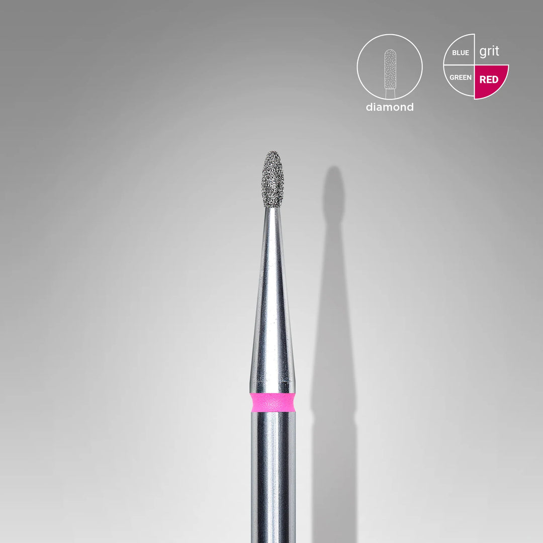 STALEKS Diamond Nail Drill Bit, Rounded Tip Bud 1.2 - Fine (FA50R012/3)