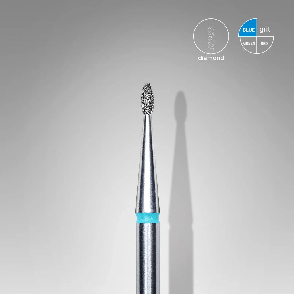 STALEKS Diamond Nail Drill Bit, Rounded Tip Bud 1.2 - Medium (FA50B012/3) - Level Up Beauty Supply