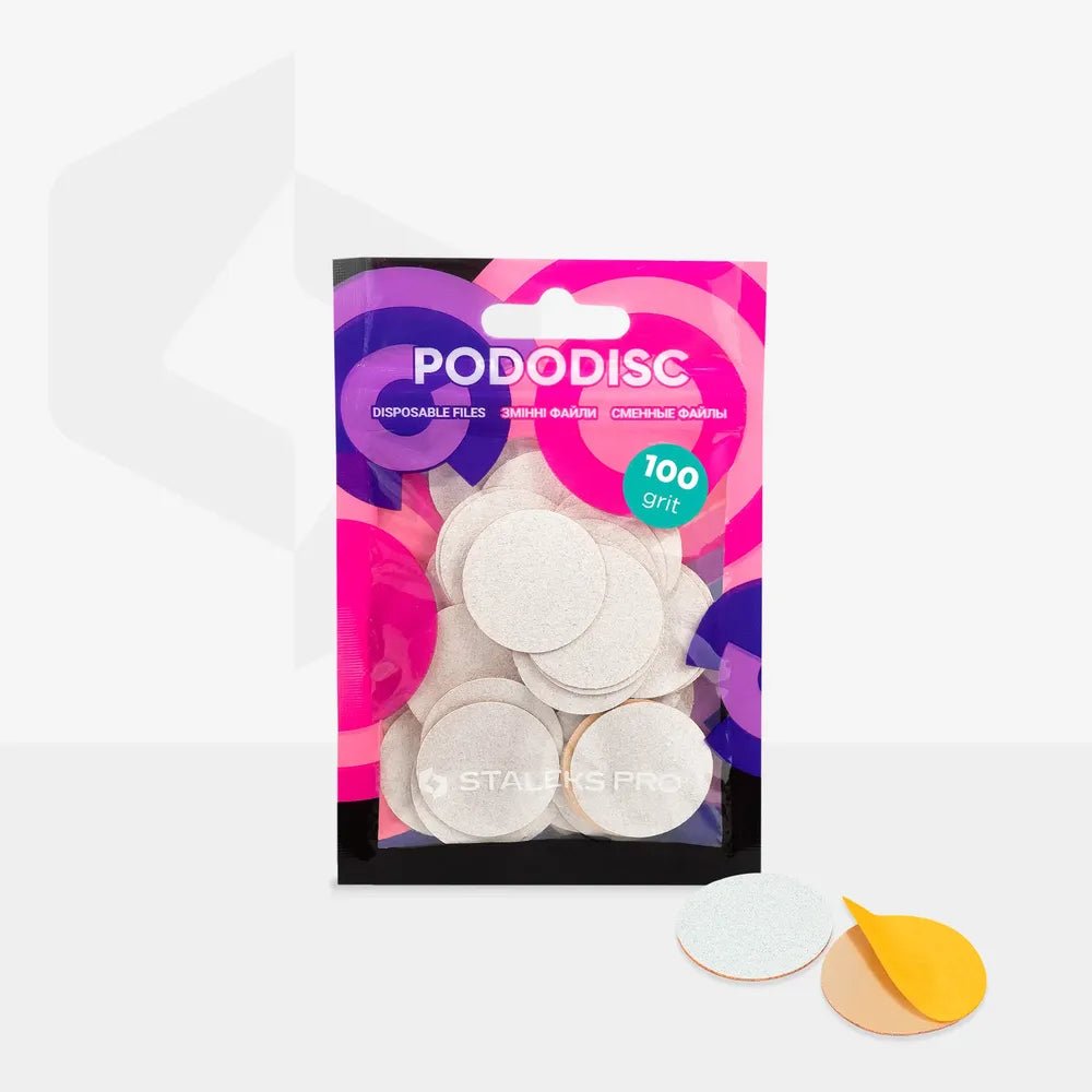 STALEKS Disposable files for PODODISC L (25mm), 50 pcs - Level Up Beauty Supply