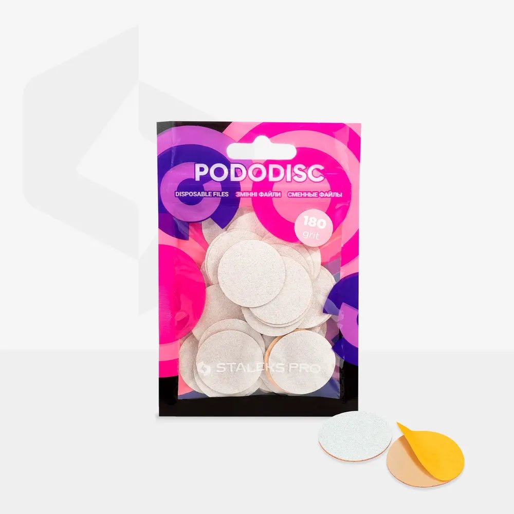 STALEKS Disposable files for PODODISC L (25mm), 50 pcs - Level Up Beauty Supply