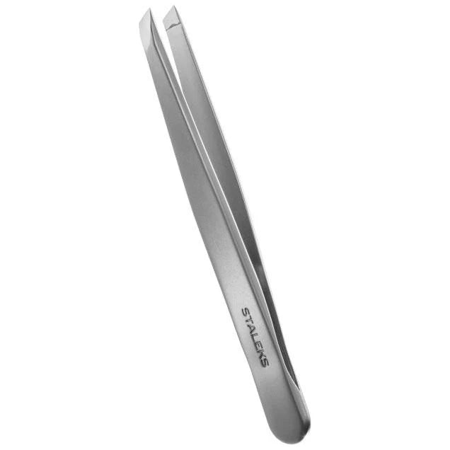STALEKS Eyebrow Wide Slant tweezers BEAUTY & CARE 10 TYPE 3 - Level Up Beauty Supply
