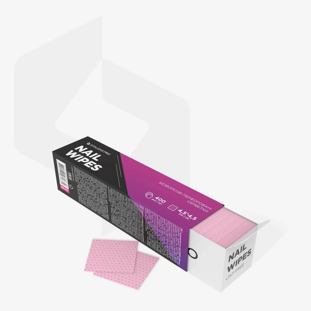 STALEKS Lint Free Wipes Pink, 400pcs - Level Up Beauty Supply