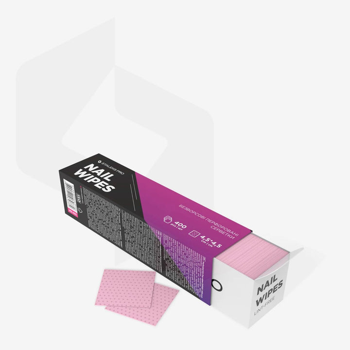 STALEKS Lint Free Wipes Pink, 400pcs