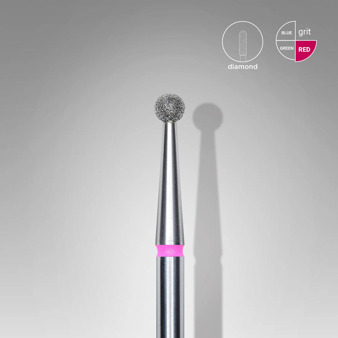 STALEKS PRO Diamond Nail Drill Bit, Ball 2.5 - Fine (FA01R025)