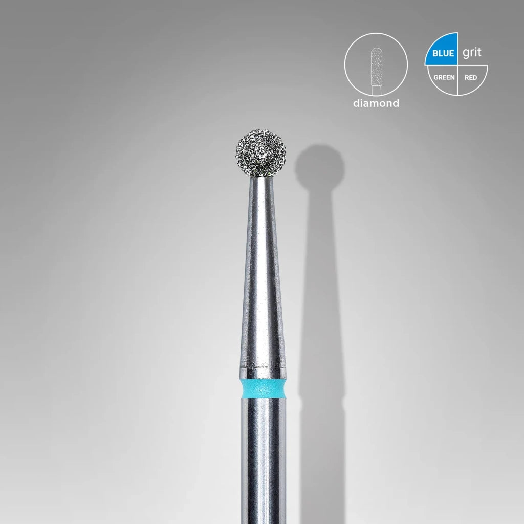 STALEKS PRO Diamond Nail Drill Bit, Ball 2.5 - Medium (FA01B025) - Level Up Beauty Supply
