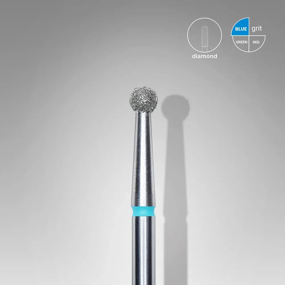 STALEKS PRO Diamond Nail Drill Bit, Ball 2.7 - Medium (FA01B027) - Level Up Beauty Supply