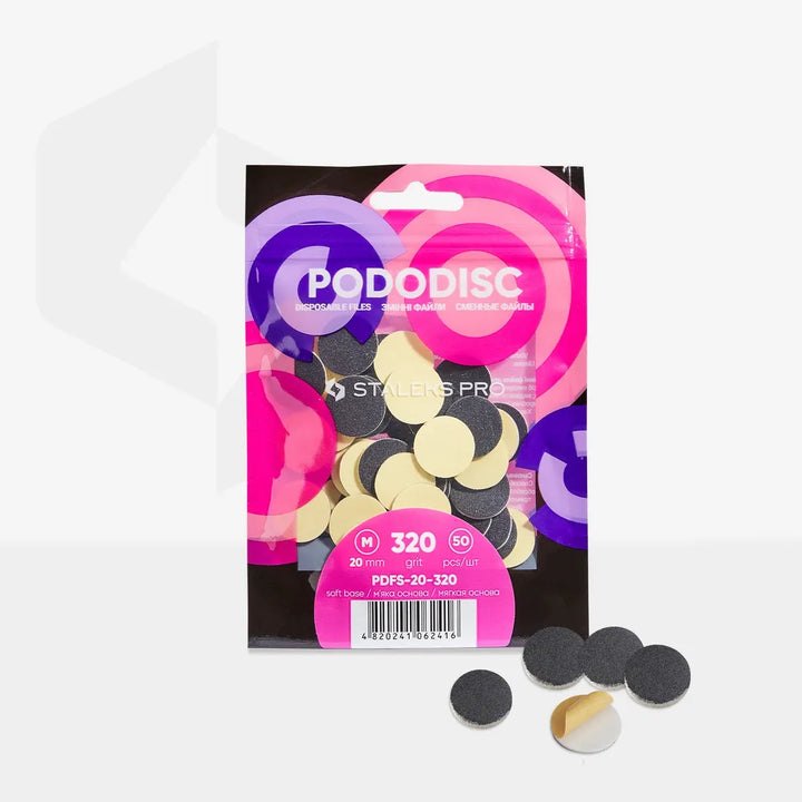 STALEKS PRO Disposable foam-based files for PODODISC M (20 mm) 50 pcs
