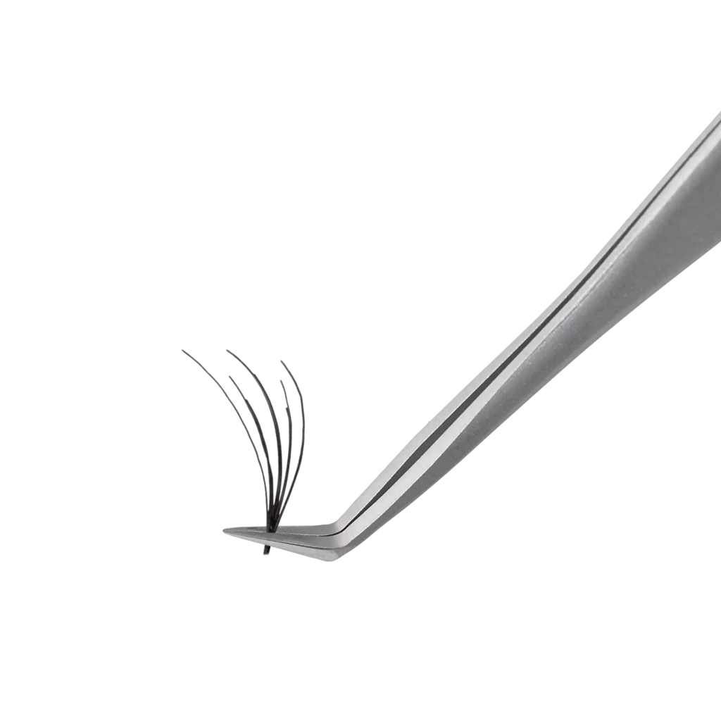 STALEKS Professional Eyelash Tweezers EXPERT 40 TYPE 2 (L - shaped, 70') - Level Up Beauty Supply