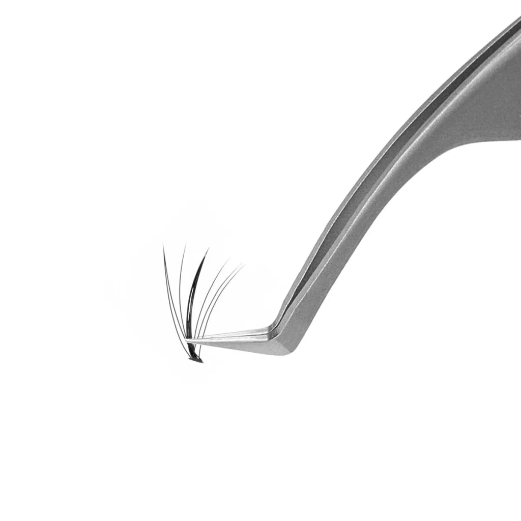 STALEKS Professional Eyelash Tweezers EXPERT 41 TYPE 2 (L - shaped, 40') - Level Up Beauty Supply