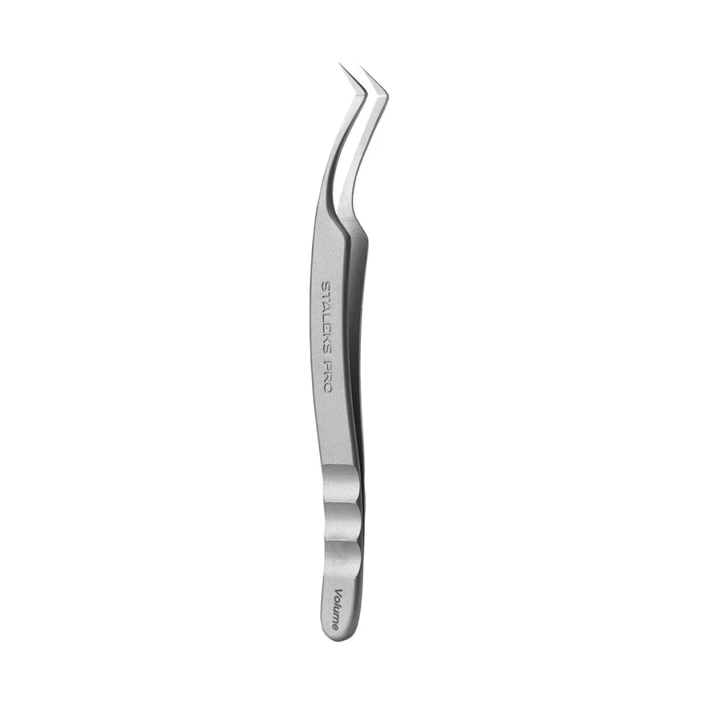 STALEKS Professional Eyelash Tweezers EXPERT 41 TYPE 2 (L - shaped, 40') - Level Up Beauty Supply