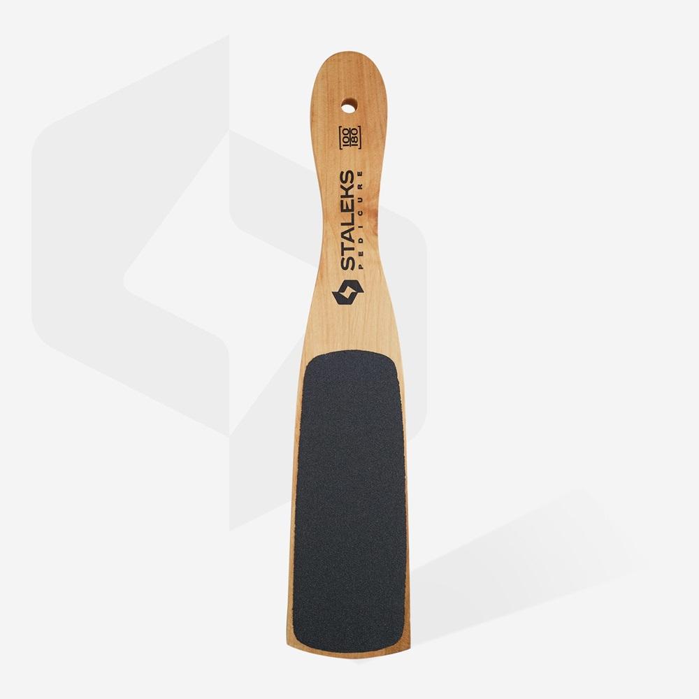 STALEKS Wooden Foot File Beauty&Care 10 Type 2 (100/180 grit) - Level Up Beauty Supply