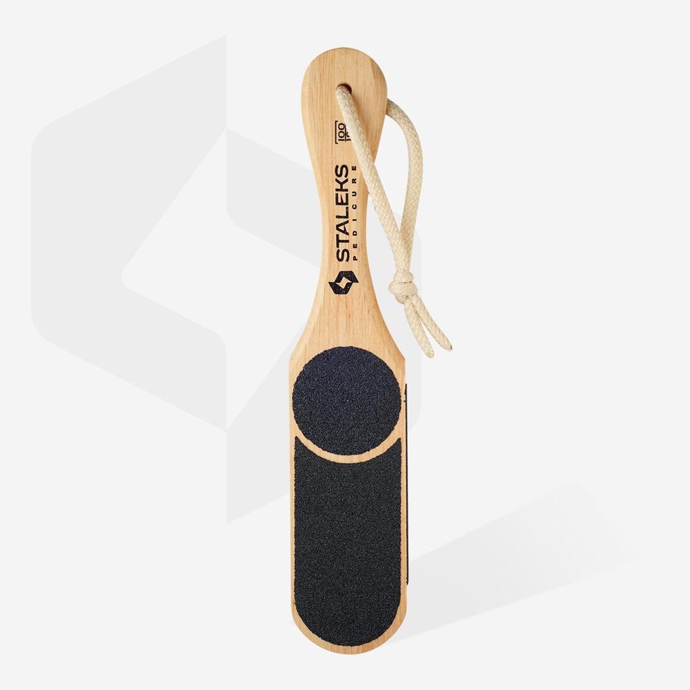 STALEKS Wooden Foot File Beauty&Care 10 Type 3 100/120 and 60/80 grit - Level Up Beauty Supply