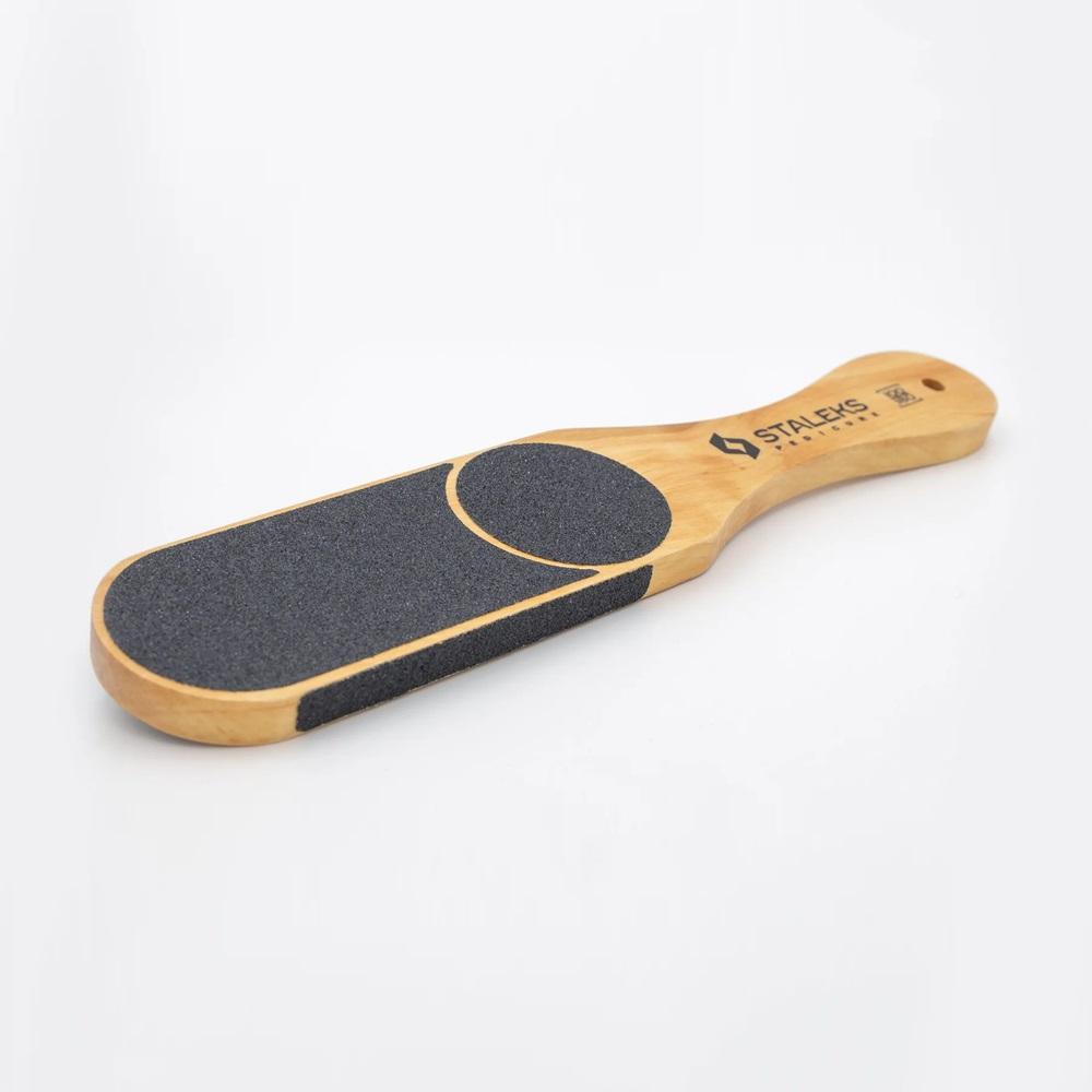 STALEKS Wooden Foot File Beauty&Care 10 Type 3 100/120 and 60/80 grit - Level Up Beauty Supply