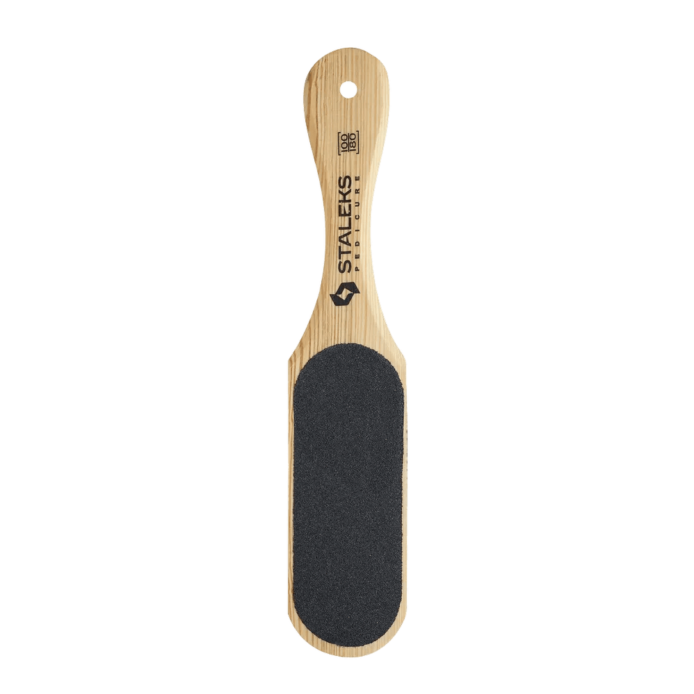 STALEKS Wooden Foot File Beauty&Care 10 Type 1 100/180 grit - Level Up Beauty Supply