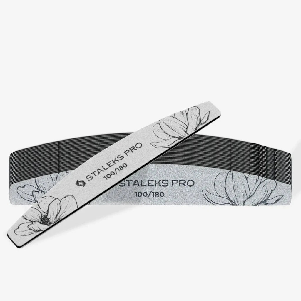 STALEKS Crescent Mineral Nail File EXPERT 40 (25 pcs) - Level Up Beauty Supply
