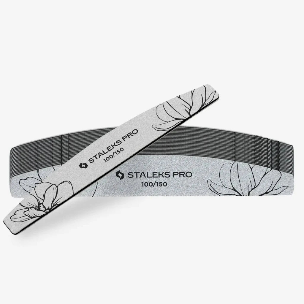 STALEKS Crescent Mineral Nail File EXPERT 40 (25 pcs) - Level Up Beauty Supply