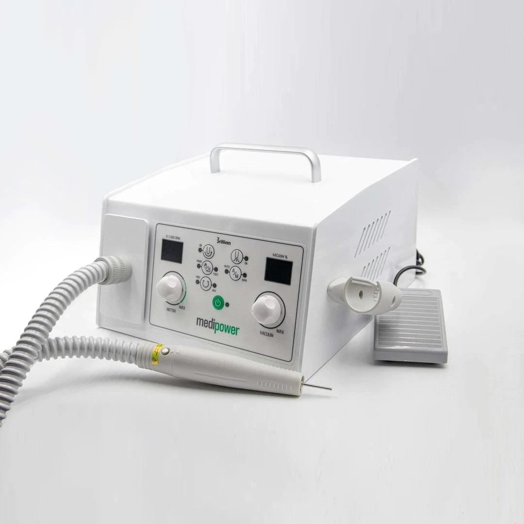 Saeshin MediPower Vacuum Pedicure Drill with HMD02 handpiece Original 30,000 RPM (Pre - order) - Level Up Beauty Supply