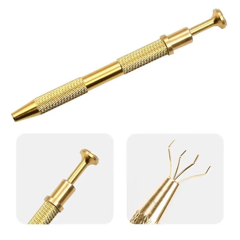 Sponge Grabbing Pen, gold - Level Up Beauty Supply