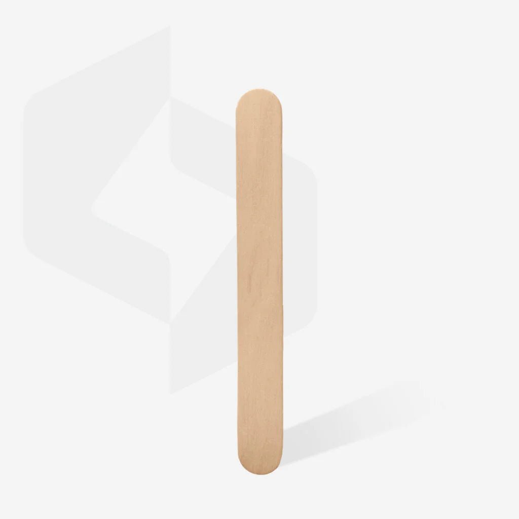 Wooden wax applicator stick EXPERT 150x17 mm (100 pcs) - Level Up Beauty Supply