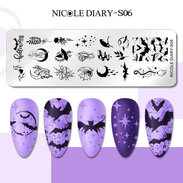 Stamping plate Halloween (S06)