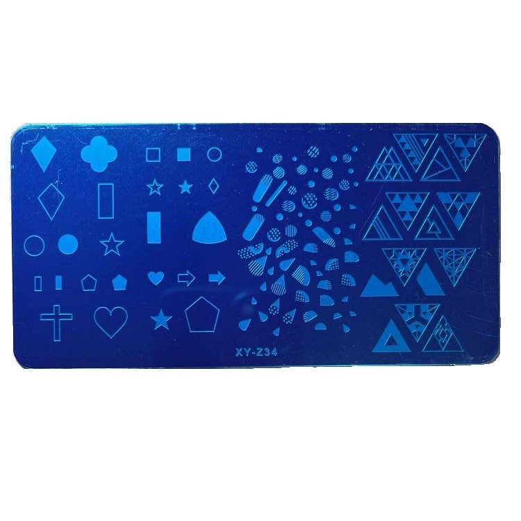 Manicure Stamping plate XY-Z34 - Level Up Beauty Supply
