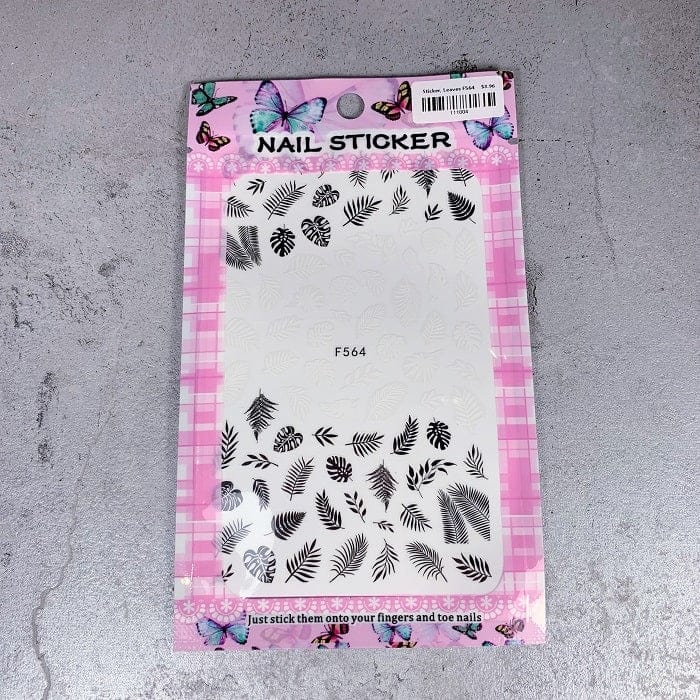 Sticker, Leaves - Level Up Beauty Supply