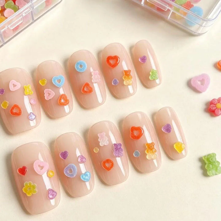 Sugar Gummy Nail Charms, 50pcs