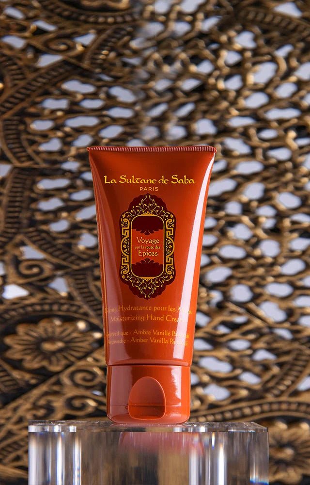 Sultane De Saba - Moisturizing Hand Cream Oriental Ayurvedic - Amber Vanilla Patchouli, 50ml - Level Up Beauty Supply