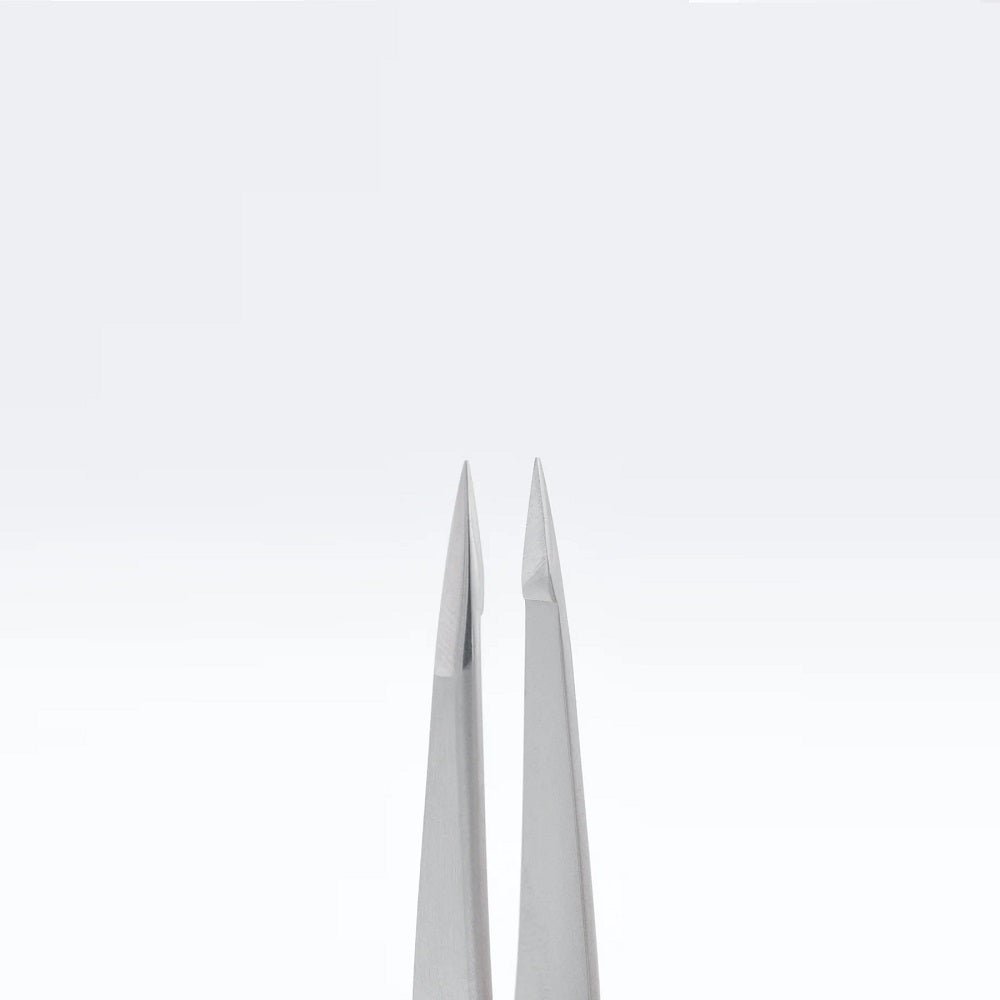 Tweezers with Straight Pointed Tip STALEKS EXPERT 10, Type 5 - Level Up Beauty Supply