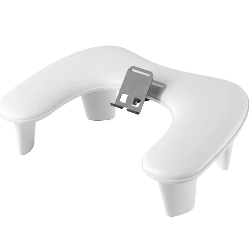 U-Shape Armrest with Phone holder, white