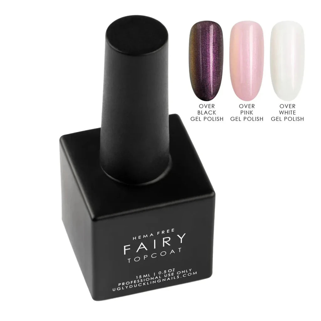 Ugly Duckling Fairy HEMA - Free No Wipe Top Coat, 15ml - Level Up Beauty Supply