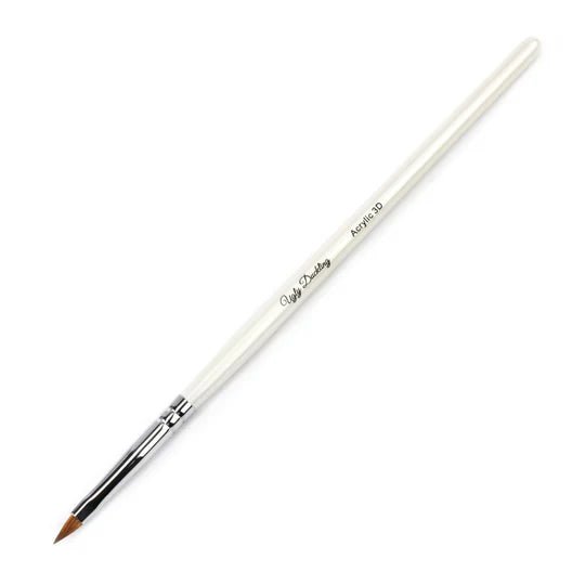 Ugly Duckling Pearl Wood Brush - Acrylic 3D - Level Up Beauty Supply