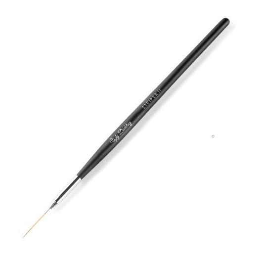 Ugly Duckling Brush - Striper II with Matte Black Wood Handle - Level Up Beauty Supply