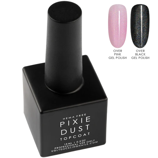 Ugly Duckling Pixie Dust HEMA-Free Iridescent Cat Eye Top Coat, 15ml