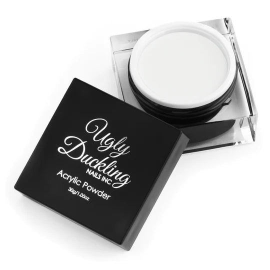 Ugly Duckling Premium Acrylic Powder - White, 30g - Level Up Beauty Supply