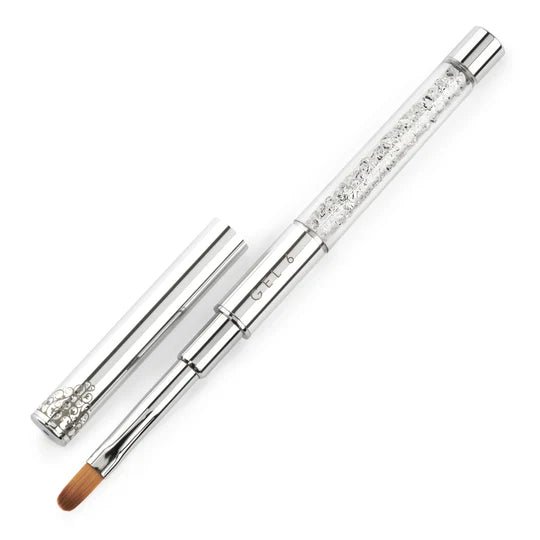 Ugly Duckling Premium Crystal Gel 6 Brush, Chrome - Level Up Beauty Supply