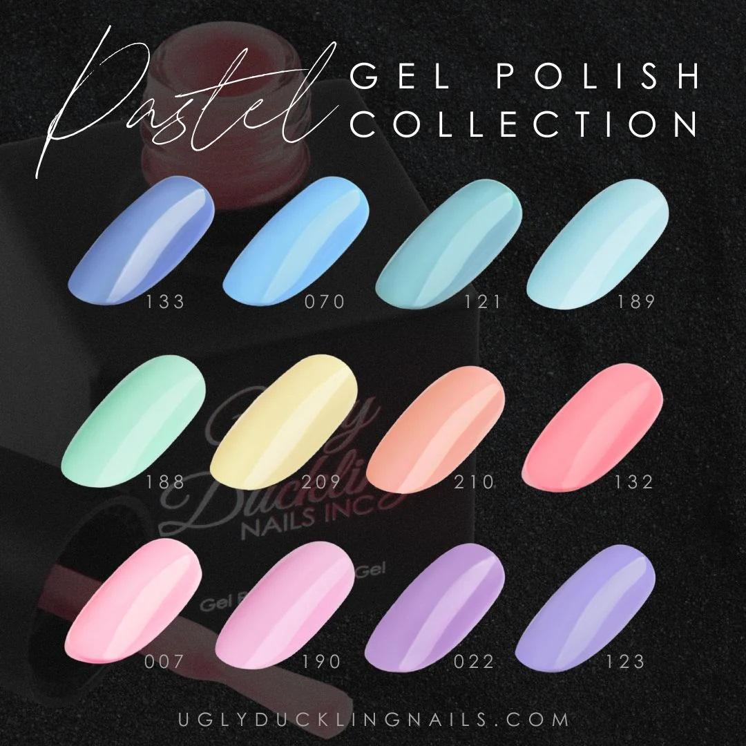 Ugly Duckling Set of Gel Polishes "Pastel", 12pcs - Level Up Beauty Supply
