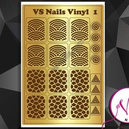 VS-Nails Airbrush & Aeropuffing stencil Vinyl 01