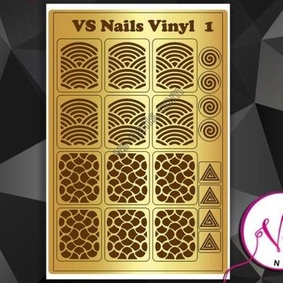 VS - Nails Airbrush & Aeropuffing stencil Vinyl 01 - Level Up Beauty Supply