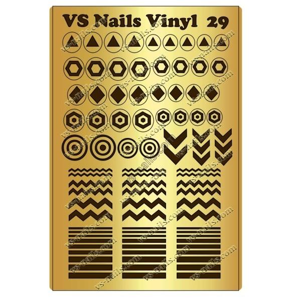 VS-Nails Airbrush & Aeropuffing stencil Vinyl 29